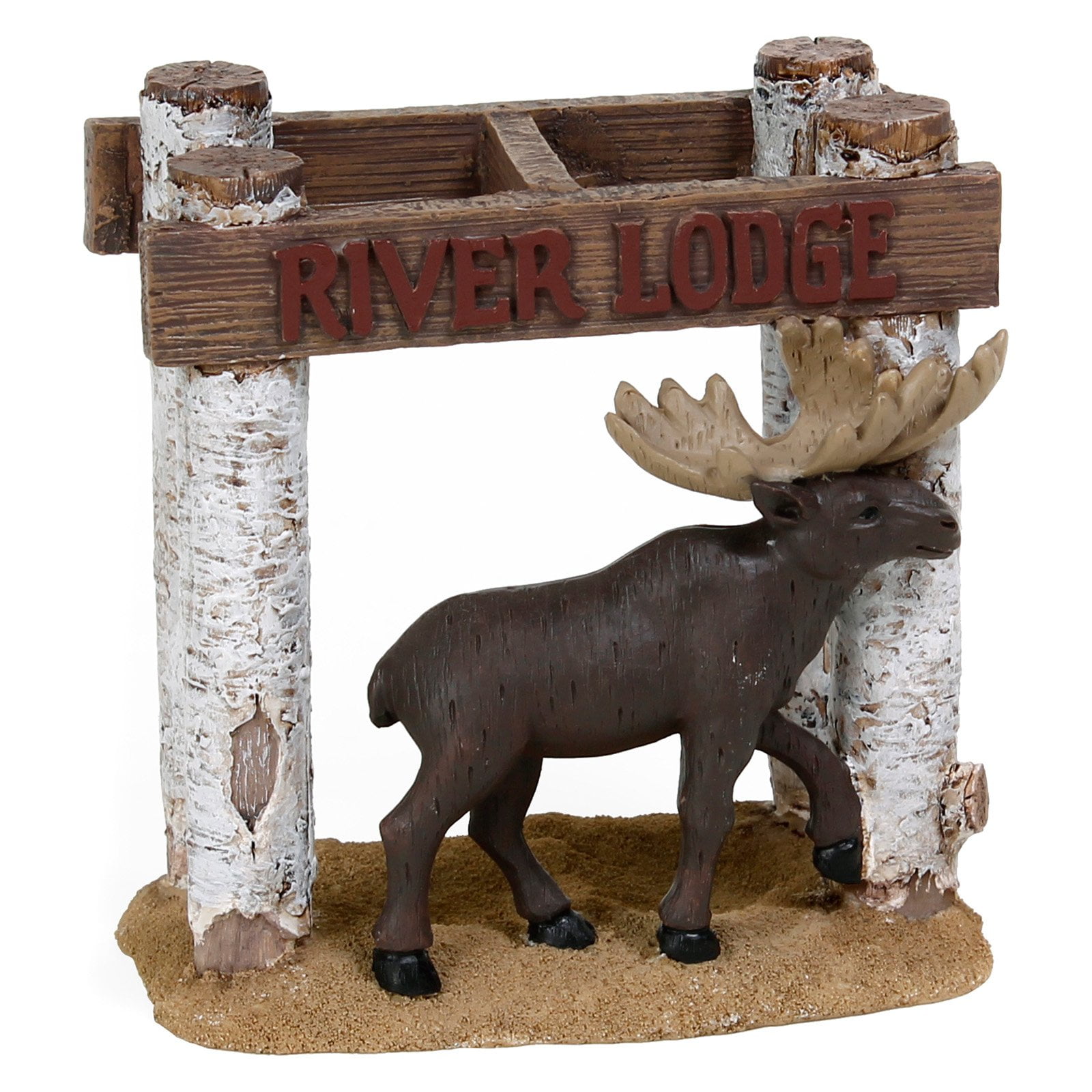 Deer Birch Tree Bathroom Toothbrush Holder Rustic Lodge Log Cabin Decor 1-Pc 