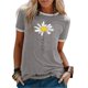 thumbnail image 1 of Camiseta de Mujer Cuello Redondo Manga Corta Cómoda Camiseta Transpirable para Fiesta Oficina Gris Claro M, 1 of 5