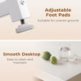 thumbnail image 6 of AODK 40" Computer Desk with 6 Drawers, Corner Computer Desk with Reversible Storage, Modern Home Office Desk for Small Space, Pure White, 6 of 8