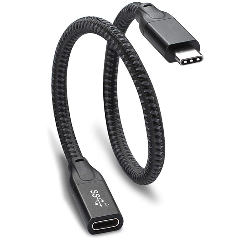 USB Cable 1 Feet, USB 3.1 Type C Male to Female Extension Fast Charging Cable - Walmart.com
