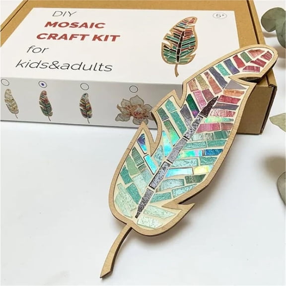 DIY Mosaic Kit, DIY Glass Mosaic Tiles for Crafts, Mosaic Crafts Materials Package Home Decoration