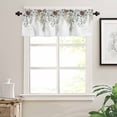 thumbnail image 7 of Winter Christmas Kitchen Curtains and Valances Set, Pine Leaves Blue Berry Hazelnut Cotton Rod Pocket Window Valance 18 Inch Window Curtain Panels for Living Room Bedroom Laundry, 27.5x36in, 3 Pieces, 7 of 7