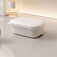 thumbnail image 7 of FEOLGEHLY Portable Soap Box, Soap Holder Travel Case, Soap Containers With Lid, Leakproof Drainable Soap Holder with Removable DripTray for Travel Camping Gym Business Trips (White), 7 of 7