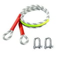thumbnail image 2 of Emergency Tow Rope under $5! Yannianjz Heavy Duty Tow Strap, Car Tow Rope with Hooks, Emergency Towing Strap for Truck SUV Off Road Vehicle Recovery, Winch Rope Marine Use, 2 of 9