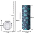 thumbnail image 5 of Starfish Travel Coffee Mug with Lid Straw Vacuum Insulated Cup 20oz Tumbler for Spring Summer, 5 of 7