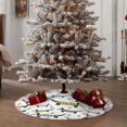 thumbnail image 4 of Sikiie Dachshund Dog Puppy Nativity Christmas Tree Skirt, Jesus Christian Winter Holiday Tree Mat Decoration(30-48IN)48", 4 of 6