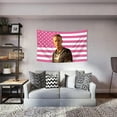 thumbnail image 2 of Drew Flag 3x5 FT Cameron Pink America Flag Tapestry for College Dorm, Man Cave Bedroom And Living Room Home Decor, 2 of 6