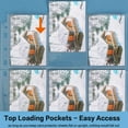 thumbnail image 3 of 100X Pockets Double-Sided Trading Card Pages Sleeves 9-Pocket Clear Plastic Game Card Protectors for Fit 3 Ring Binder, 3 of 10