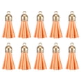 thumbnail image 1 of Llavero de cuero Unique Bargains Borla Dije Granel con Tapa para Llavero Pulsera Joyería Fabricación Bricolaje Accesorio 120uds Naranja, 1 of 7