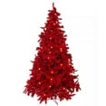 thumbnail image 1 of Perfect Holiday 5 Prelit Ruby Red Christmas Tree with 250 LED & 26 Lrg Bulbs, 1 of 1