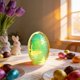 thumbnail image 1 of Decoraciones de Pascua, adornos de Pascua, regalos de Pascua, decoraciones de huevos de Pascua, bolas de espejo de vidrio, adornos de escritorio para huevos de Pascua, huevos brillantes, huevos de Pas, 1 of 6