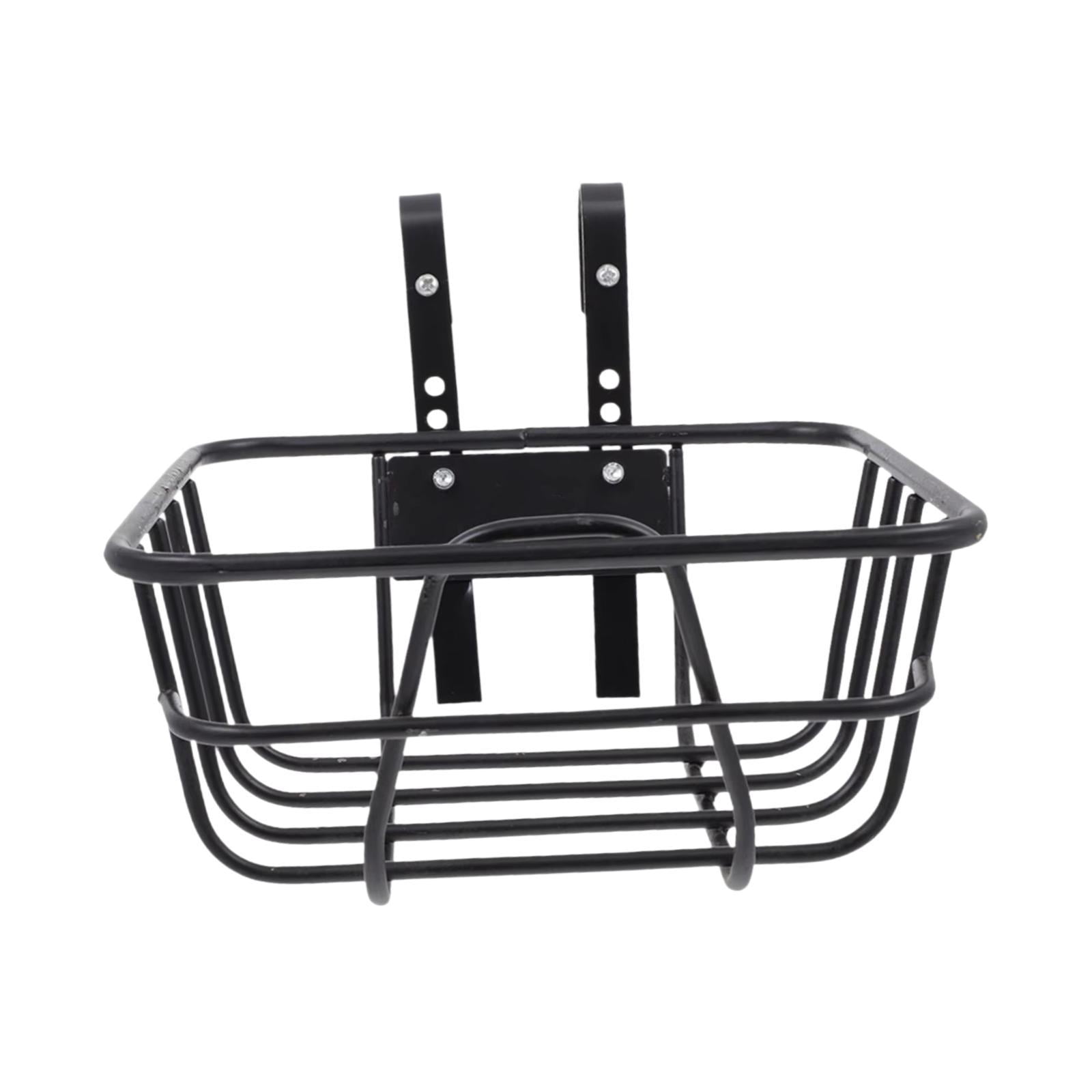 Baoblaze Bike Basket Front Basket Carrying Iron Bike Frame Basket Bike Cargo Rack 23cmx23cmx12cm