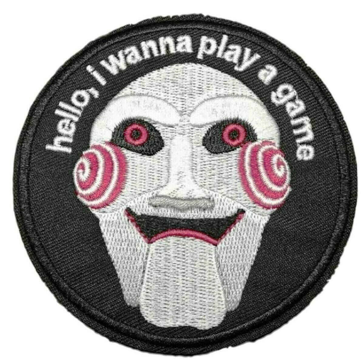 Saw Horror Movie Jigsaw 3.5 Inches in Diameter Embroidered Patch