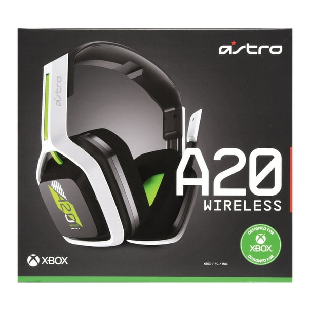 kaas Slordig kwaadheid de vrije loop geven ASTRO Gaming A20 Wireless Headset Gen 2 for Xbox Series X | S, Xbox One, PC  & Mac - White /Green - Walmart.com