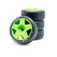 thumbnail image 4 of For Raytheon 17mm Adapter, 1/8 Rc Remote Control Flat Running Trolley Tire,black+blue, 4 of 5