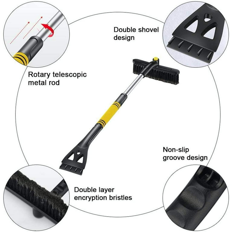 Calla 360 Degree Rotation Scratch-Free Snow Removal Broom, Snow