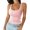 Pink, variant on Summer Sleeveless Women Slim Vest Cami Workout Tees