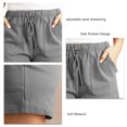 thumbnail image 4 of Pantalones cortos casuales para mujer con bolsillos con cordón de moda, pantalones cortos de verano suaves y transpirables para fiesta en la playa, gimnasio, 4 of 5