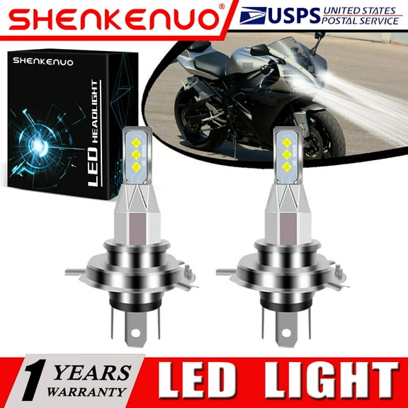 SHENKENUO for Yamaha YZF R1 1998-2003 2X 9003 H4 LED Headlights Bulbs 55W High Power White,Pack of 2,C98