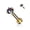 Gold, variant on 18G PVD Plated Prong Setting CZ End Labret Flat Back Studs Earrings Piercings Jewelry for Women Men - Sold Individual
