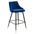 thumbnail image 4 of Modway Adorn Performance Velvet Bar Stool in Navy, 4 of 6