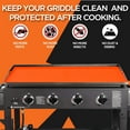 thumbnail image 5 of HBlife 36" Silicone Griddle Mat for Blackstone 36 Inch Griddle, Heavy Duty Food Grade Silicone Griddle Cover, Protect Your Griddle from Dirt & Rust All Year Round (Orange), 5 of 7