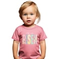 thumbnail image 5 of Ink Printed Image NOT a Quilt Patch Easter He Is Risen Shirt for Girls - Christian Spring Tee Mauve Shirt 18 Months, 5 of 8
