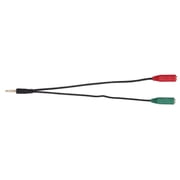 Riousery 1-in 2 Male to Female 3.5mm Double Earphone Microphone Adapter Headset Couple Audio Splitter Cable