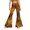 00##-Yellow2670, variant on Kiijoy Girls Sequins Print Flared Pants High Rise Stage Performance Trousers, Sizes 5-6