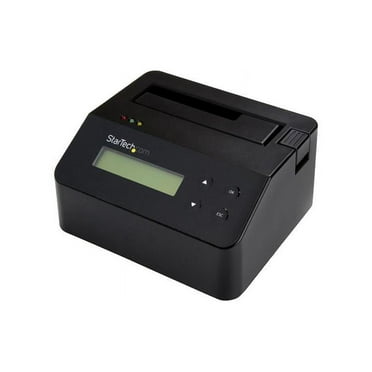 StarTech.com SDOCK1EU3P2 Hard Drive Eraser - for 2.5in / 3.5in SATA SSD/HDD - 4Kn Support - Standalone - Integrated LCD - Hard Drive Dock - SATA Dock