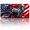 Unicorn with American Flag, variant on 1 Pcs 2D Flat License Plate Covers & Frames, Butterfly and Flowers For Decorative Front, Waterproof For Decoration Aluminum License Plate Covers & Frames Cover For Men Women, 12" X 6"