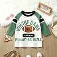 thumbnail image 2 of Wonitaaizi Toddler Baby Boy Clothes Long Sleeve Crew Neck Letters Pullover Sweatshirt Tops for Inafnt Boys (3-4 Years,Green), 2 of 7