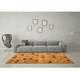 thumbnail image 3 of Ahgly Company Indoor Rectangle Abstract Orange Modern Area Rugs, 7' x 10', 3 of 4