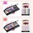 thumbnail image 2 of Vogacara Caja de paleta de sombras de ojos con encanto de sombras de ojos de ocho colores brillantes Pinceles de maquillaje y herramientas Vogacara CE003142-00, 2 of 6