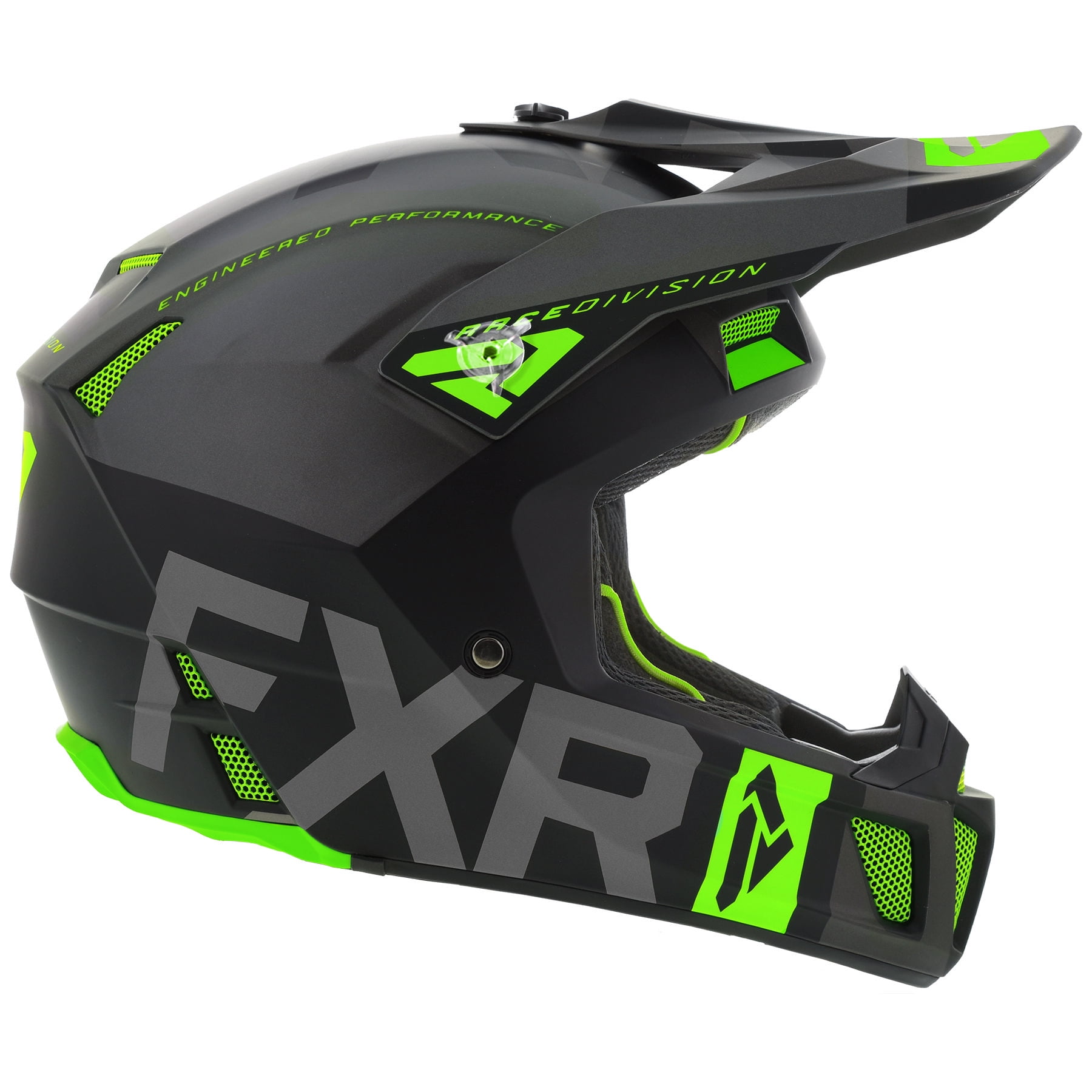 FXR Adult Black/Charcoal/Lime Clutch Evo Helmet Snowmobile 2020