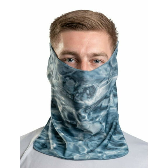 Aqua Design Adjustable Size Multipurpose Face Sports Water Camo Sun Protection Mask Breathing Holes Shield Pro Tube