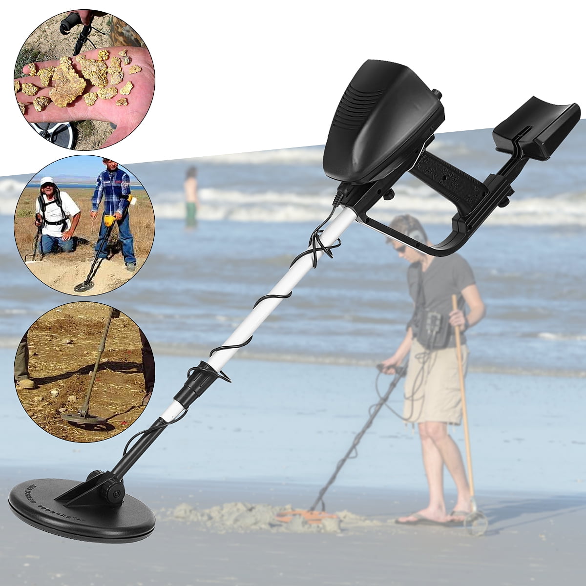 MD4030 Metal Detector Beach Search Machine U nderground Gold Digger H