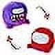 thumbnail image 3 of AmongUs Space Werewolf kill game Double Flip plush doll purple, 3 of 8