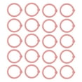 thumbnail image 2 of 40 anillos para carpetas, multifunción, varios colores, agujero redondo, papel de hojas sueltas, anillos individuales, color rosa, 2 of 5