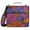 Colorful Palm Leaf, variant on 3 Ring Zipper Binder with Shoulder Strap Waterproof Trapper Keeper 1.5 Inch D-Ring 500 Sheets Capacity Frog Strawberries Heart Leaf