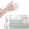 thumbnail image 1 of 100 Pcs Gloves, PVC Disposable Gloves, Powder Free Industrial Gloves, Latex Free, Cleaning Glove for Family Use Family, Work, Food, 1 of 8