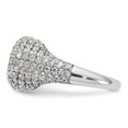 thumbnail image 3 of Diamond2Deal 14k White Gold Lab Grown Diamond Fashion Ring for Women Size- 7, 3 of 5