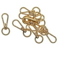 thumbnail image 5 of 10 Pack Heavy Duty Bag Clasps Lobster Swivel Clips Snap Hook for Purses Bags Keys Crafts charms Pendants - Golden, 5 of 10