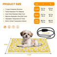 Simple Daisey Qxltty Simple Yellow Daisy Pet Heating Pad with Adjustable Temperature ...