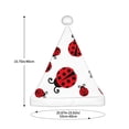 thumbnail image 3 of Fuzoiu Fly Flying Ladybug Print Santa Hat Christmas Hat for Adults,Santa Hats with Pompom, Unisex Xmas Holiday Hat for Christmas New Year Festive Party Supplies, 3 of 6
