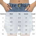 thumbnail image 4 of Wutalume Jeans for Women Denim Shorts Frayed Hem Distressed, Slim Fit Jean Shorts with Stretch for Summer Casual Style,Blue 2XL, 4 of 5
