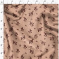 thumbnail image 3 of Soimoi Japan Crepe Satin Orange Fabric By the Yard - 54 Inch Wide - Dot Floral & Leaf Floral Pattern Fabric - Botanical and Elegant Designs for Various Uses Printed Fabric, 3 of 6