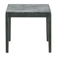 thumbnail image 3 of Kyo 24 Inch End Table Gray Faux Marble Top Sandy Texturing Black Legs - Saltoro Sherpi, 3 of 5