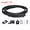 Black, variant on Flexible Curved Ceiling Curtain Track Bendable Mount for Curtain Rail Bunk  Window Room Divider (Black, 9.8ft)