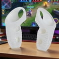 thumbnail image 2 of 1 Pair Anti-Fall Silicone Controller Grips Cover for Meta Quest 3, Ergonomic Skin-Friendly Protective Case(White), 2 of 4